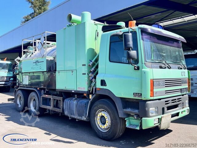 Vacuum truck DAF AS85XC Inox tank ADR, Euro 2, Reduction axle