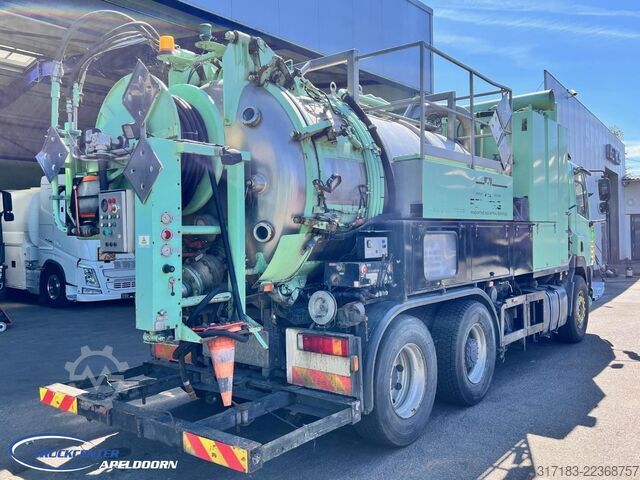 Vacuum truck DAF AS85XC Inox tank ADR, Euro 2, Reduction axle