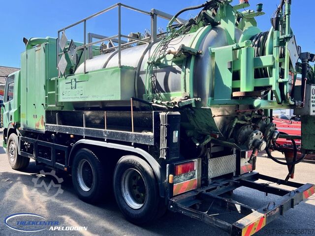 Vacuum truck DAF AS85XC Inox tank ADR, Euro 2, Reduction axle