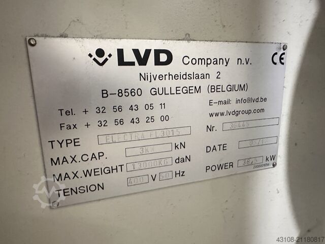 Laserschneidmaschine LVD Electra FL3015