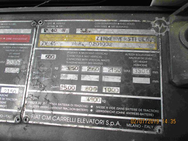 Forklift Fiat E 40 N