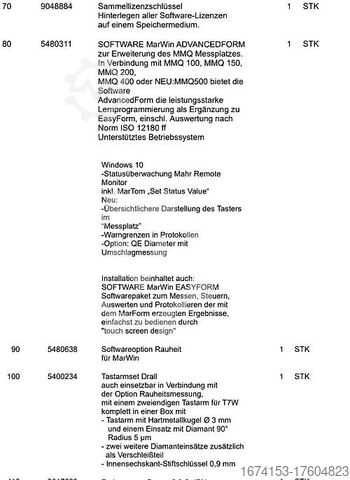 Coordinate measuring machine MAHR MMQ 400-2