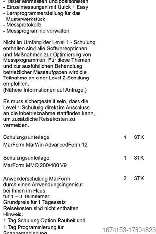 Coordinate measuring machine MAHR MMQ 400-2