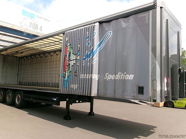 Open semitrailer with tarp ORTEN 3-Achs SafeServer*SAF*Lift*Edscha*zertifiziert