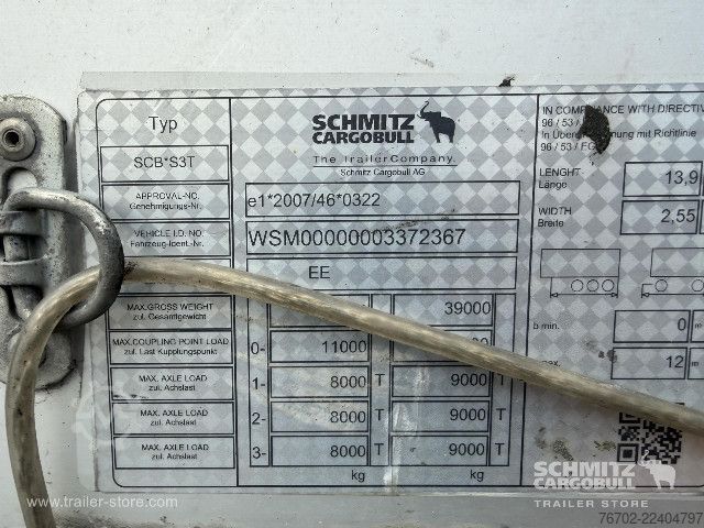 Open semitrailer with tarp Schmitz Cargobull Curtainsider Standard