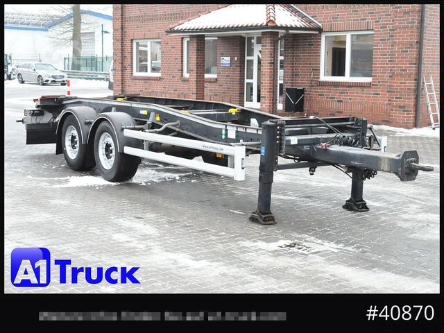 Abrollanhänger HUEFFERMANN HTSA 18.77, Tandem, Schlitten, oben gekuppelt,