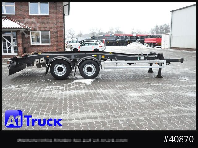 Abrollanhänger HUEFFERMANN HTSA 18.77, Tandem, Schlitten, oben gekuppelt,