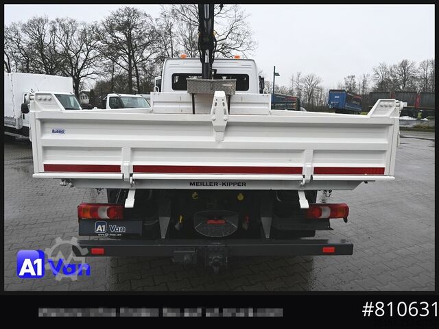 Transporter mit Kipper MERCEDES-BENZ Atego 823 Kipper Kran, Hiab, Klima, 2x AHK,Meiller