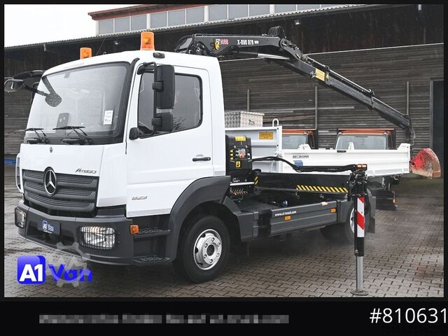 Transporter mit Kipper MERCEDES-BENZ Atego 823 Kipper Kran, Hiab, Klima, 2x AHK,Meiller