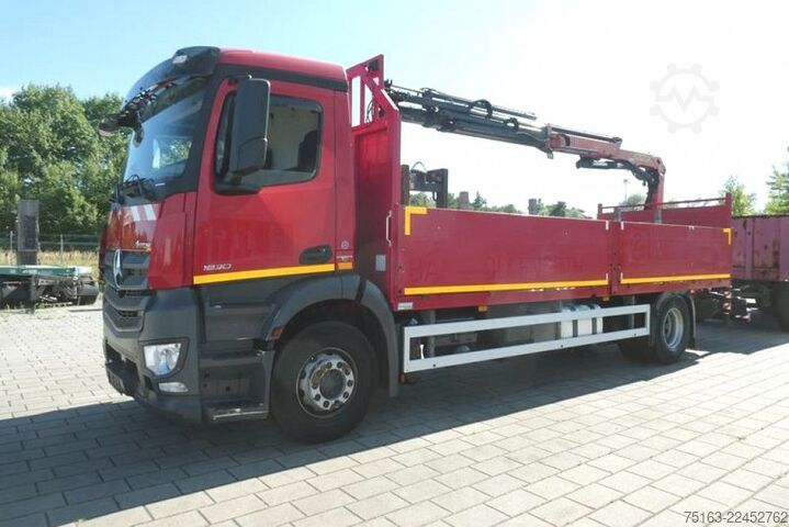 Autokran MERCEDES-BENZ Antos 1830 L Pritsche Heckkran Funk