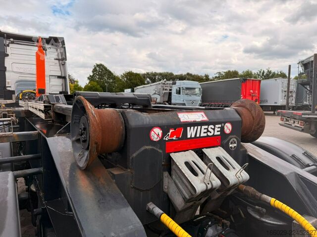 Tipper semitrailer  WIESE 3-Achs Abrollkipper Hakenlift