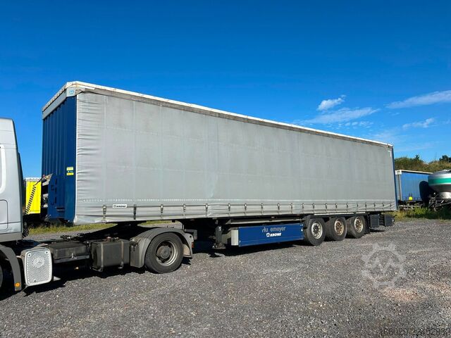 Open semitrailer with tarp KRONE Schiebeplanen Auflieger