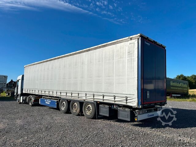 Open semitrailer with tarp KRONE Schiebeplanen Auflieger