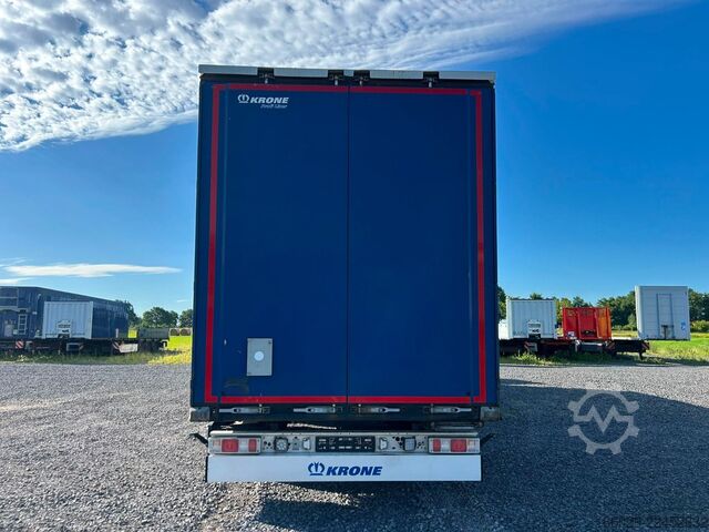 Open semitrailer with tarp KRONE Schiebeplanen Auflieger
