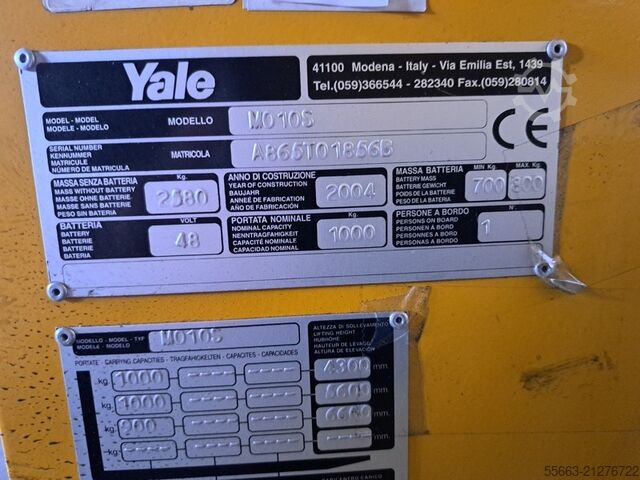 Hochhubkommissionierer No 02 Yale MO10S