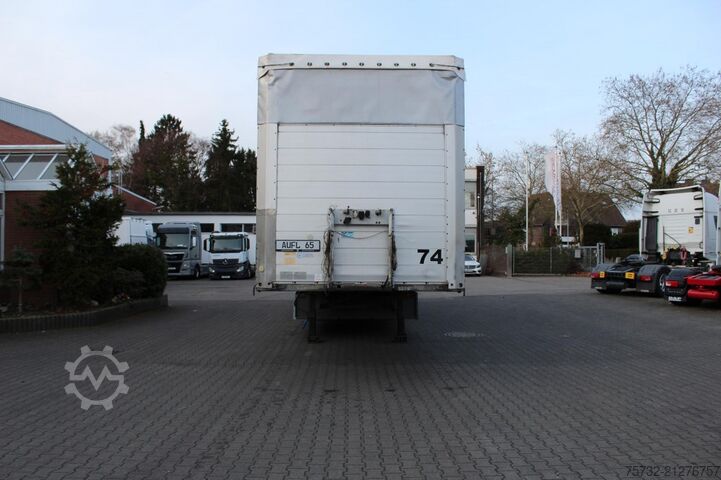 Auflieger mit Pritsche & Plane SCHMITZ Plane Edscha Gabelstaplerhalterung Lenkachse