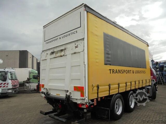 Curtain sided Scania R500 V8 + Euro 5 + Retarder + Lift + 6x2