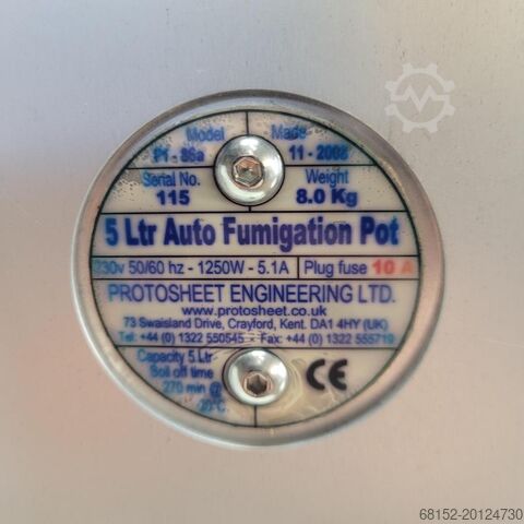 Protosheet Eng 5L Auto Fumigation pot Protosheet Eng 5L Auto