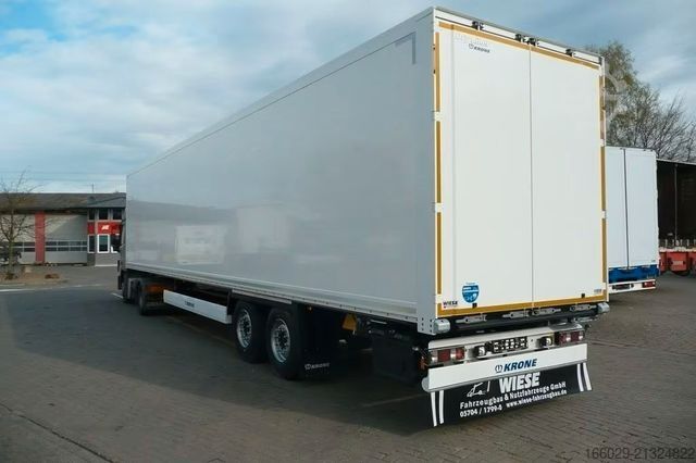 Box semitrailer KRONE 2-Achs Koffer-Sattelauflieger mit Iso Dach