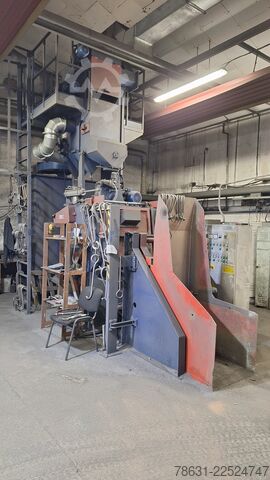 Drum shot blasting machine with rubber belt COGEIM TG1