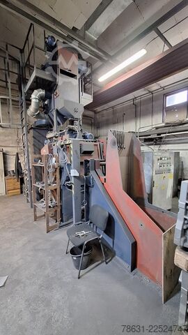 Drum shot blasting machine with rubber belt COGEIM TG1