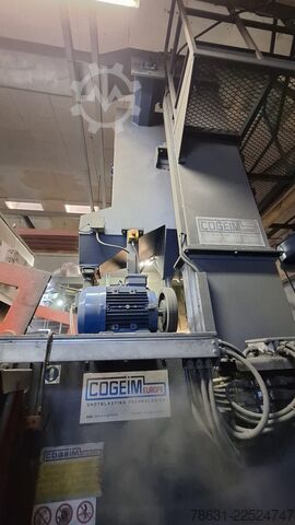 Drum shot blasting machine with rubber belt COGEIM TG1