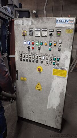 Drum shot blasting machine with rubber belt COGEIM TG1