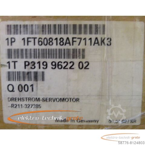 Control unit Siemens 1FT6081-8AF71-1AK3 Servomotor   -  mit 12 Monaten Gewährleistung! -