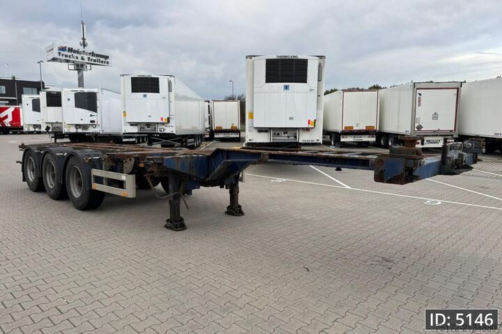 Container transportation Pacton T3-010 / Multichassis / BPW Drum