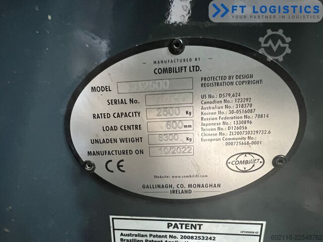 Vierwegestapler Combilift CB2500 GAS TRIPLEX 4900 FREE-LIFT CABIN