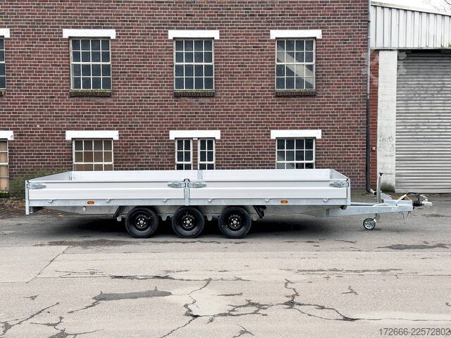 Flatbed trailer Hapert Trailers HAPERT AZURE H-3 | TRIDEM 605X220X30CM 3500KG HOCHLADER | NFW | PARABELFEDER