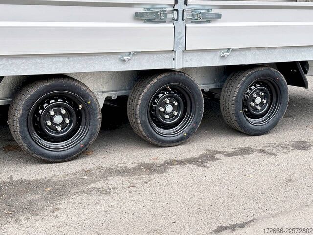 Flatbed trailer Hapert Trailers HAPERT AZURE H-3 | TRIDEM 605X220X30CM 3500KG HOCHLADER | NFW | PARABELFEDER