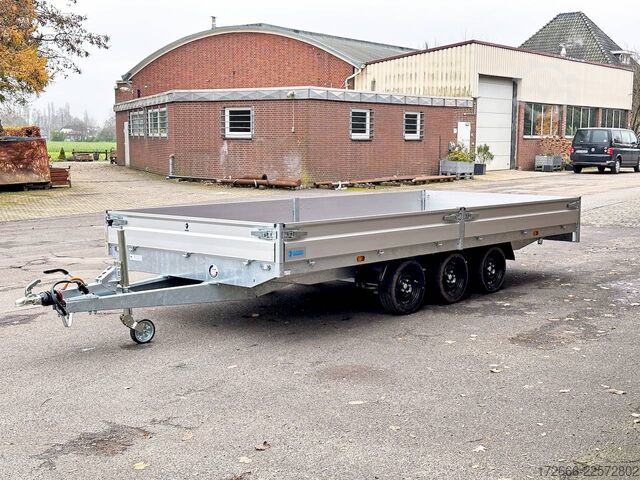 Flatbed trailer Hapert Trailers HAPERT AZURE H-3 | TRIDEM 605X220X30CM 3500KG HOCHLADER | NFW | PARABELFEDER