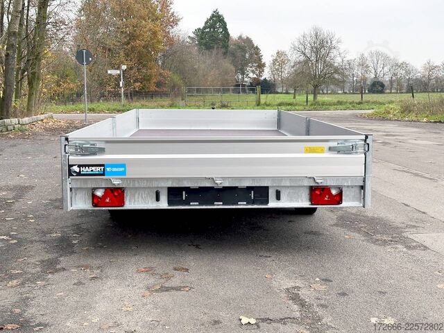 Flatbed trailer Hapert Trailers HAPERT AZURE H-3 | TRIDEM 605X220X30CM 3500KG HOCHLADER | NFW | PARABELFEDER