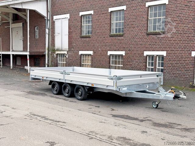 Flatbed trailer Hapert Trailers HAPERT AZURE H-3 | TRIDEM 605X220X30CM 3500KG HOCHLADER | NFW | PARABELFEDER