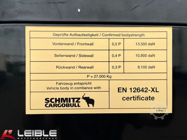 Auflieger mit Pritsche & Plane SCHMITZ CARGOBULL SCS 24/L Joloda Tautliner*Code XL*