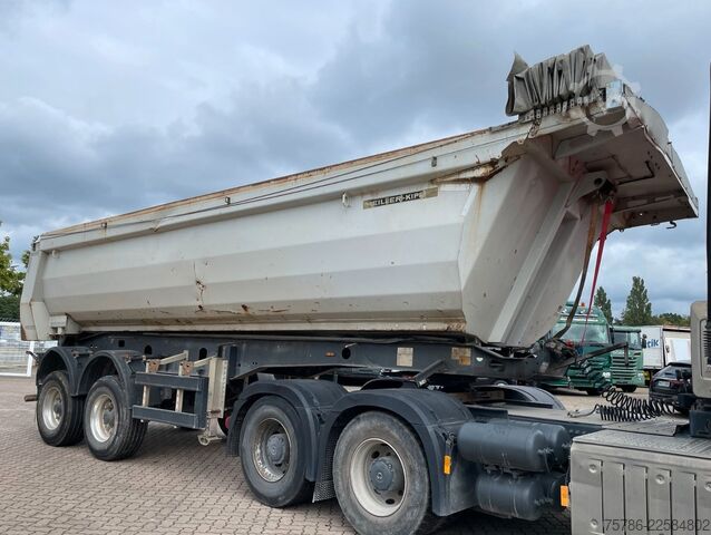 Kipper Auflieger MEILLER MHPS 43/2/ LM-Felgen/ Rollplane/ Unfallschaden