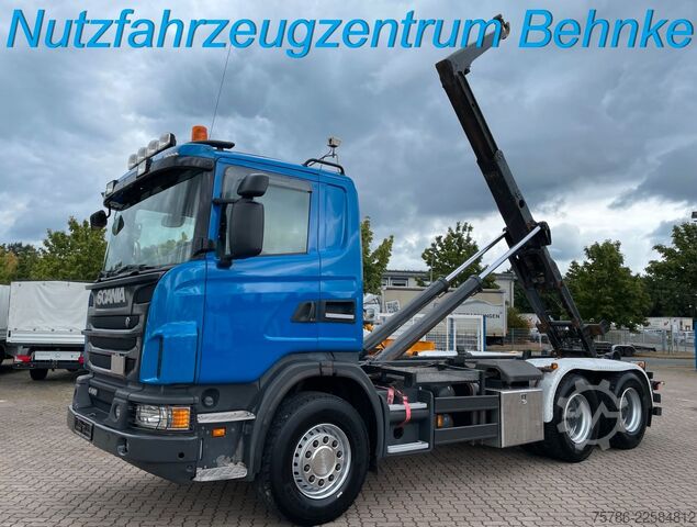 Roll-off tipper truck SCANIA G480 BL/ Meiller 20.60 + Öl/ AC/ Retarder/ 70to