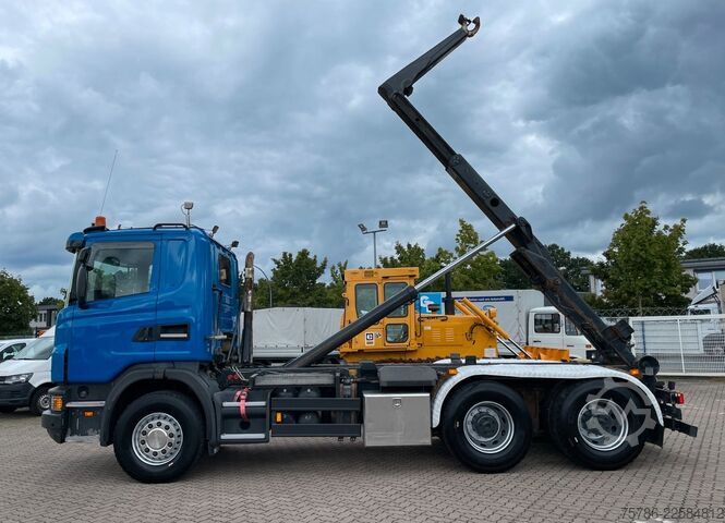 Roll-off tipper truck SCANIA G480 BL/ Meiller 20.60 + Öl/ AC/ Retarder/ 70to