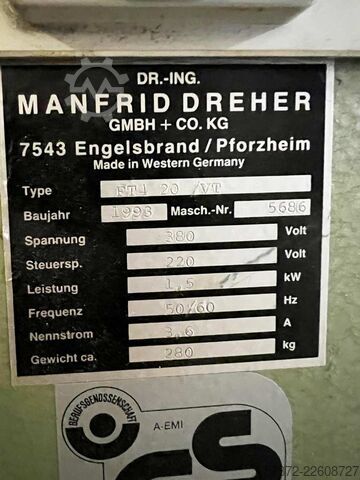 Planetarfliehkraftmaschine Dreher FT4 20/VT