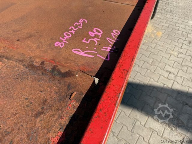 Wrecker MERCEDES-BENZ 2540 Actros Baumaschinetransporter hydr. Rampe