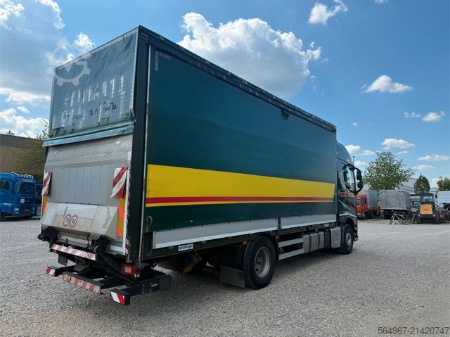 Flatbed truck with tarp VOLVO FH460 Pritsche Plane Bordw. Klima Retarder LBW