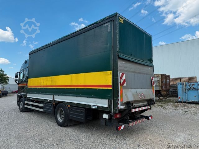 Flatbed truck with tarp VOLVO FH460 Pritsche Plane Bordw. Klima Retarder LBW