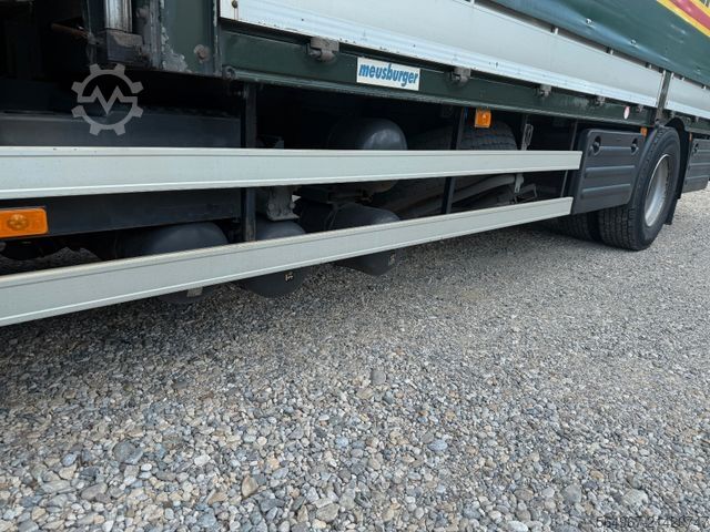 Flatbed truck with tarp VOLVO FH460 Pritsche Plane Bordw. Klima Retarder LBW