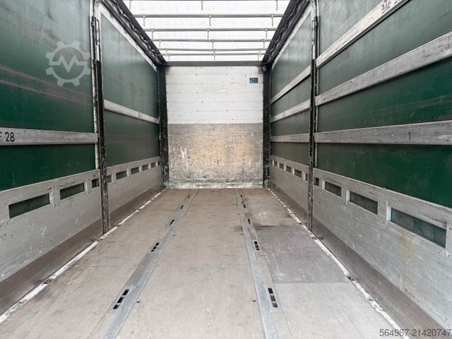 Flatbed truck with tarp VOLVO FH460 Pritsche Plane Bordw. Klima Retarder LBW