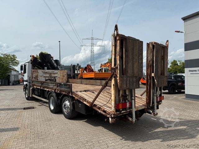 Wrecker MERCEDES-BENZ 2535 Actros MP1 Baumaschinentrans. KRAN + RAMPE