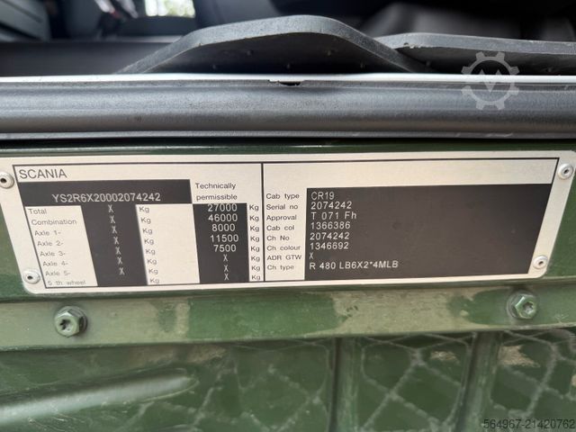 LKW mit Pritsche (offen) SCANIA R480 Pritsche+LBW Klima Retarder AHK Luft