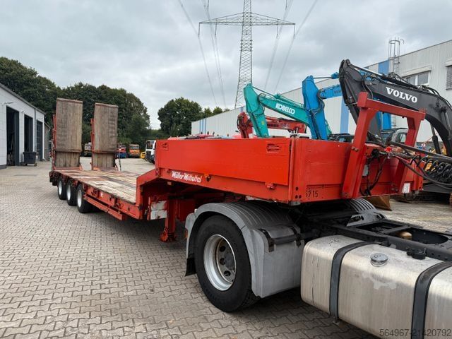 Low loader semitrailer MÜLLER-MITTELTAL TS3 hydr Rampen GIGANT LUFT