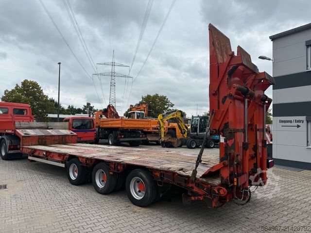 Low loader semitrailer MÜLLER-MITTELTAL TS3 hydr Rampen GIGANT LUFT