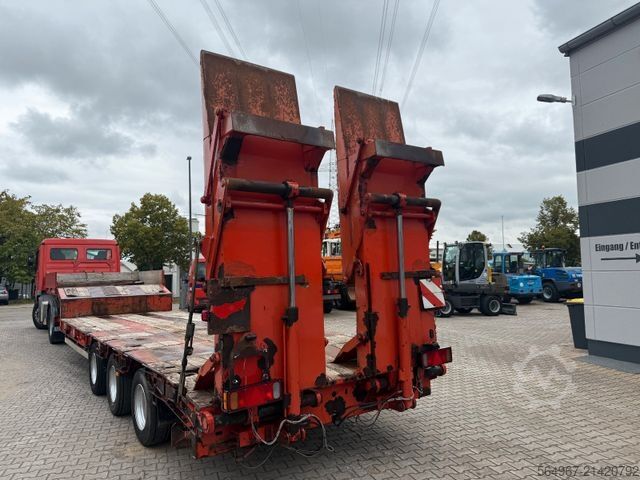 Low loader semitrailer MÜLLER-MITTELTAL TS3 hydr Rampen GIGANT LUFT